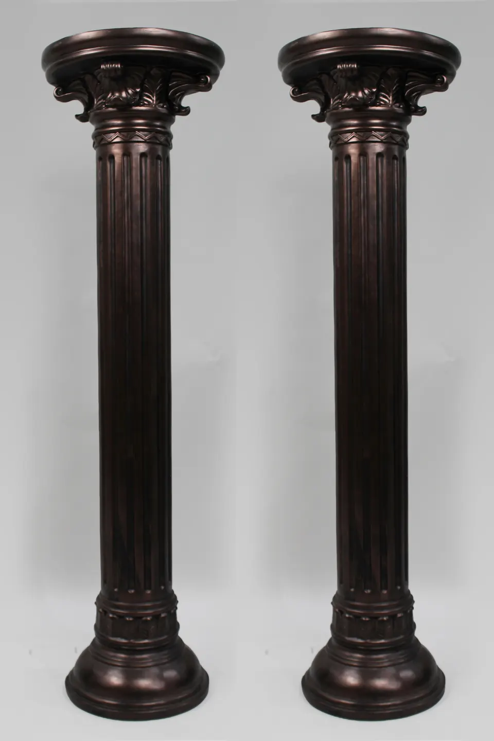 Pair of Decorative Antique Style Corinthian Pedestals