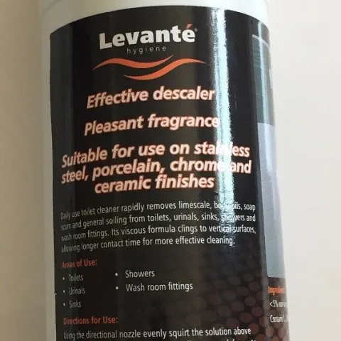 10 x Levante Hygiene Toilet Urinals Sinks Shower Wash Room Cleaner Descaler Limescale