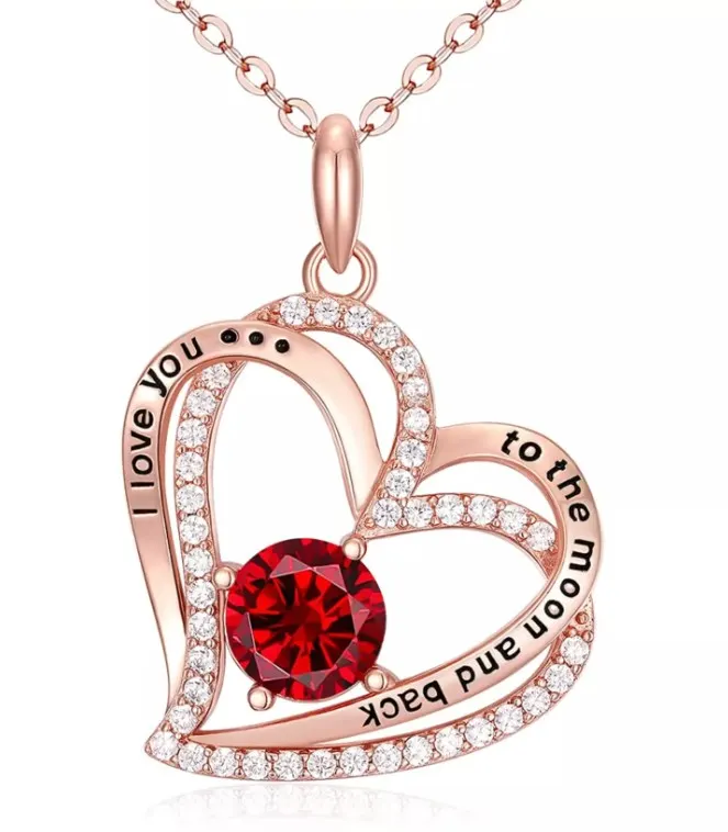 13 x Mothers Gifts Heart Necklace L28a