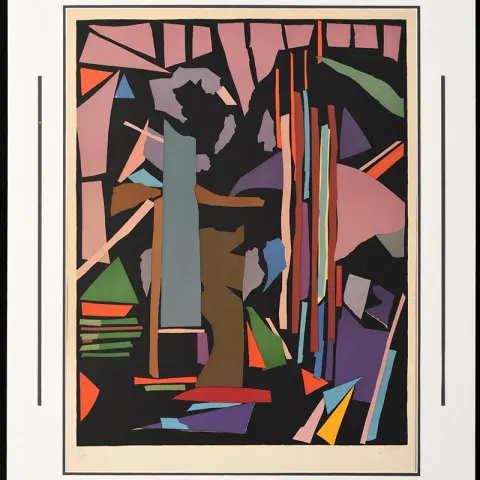 Composition IX Lithograph Andre Lanskoy Signed