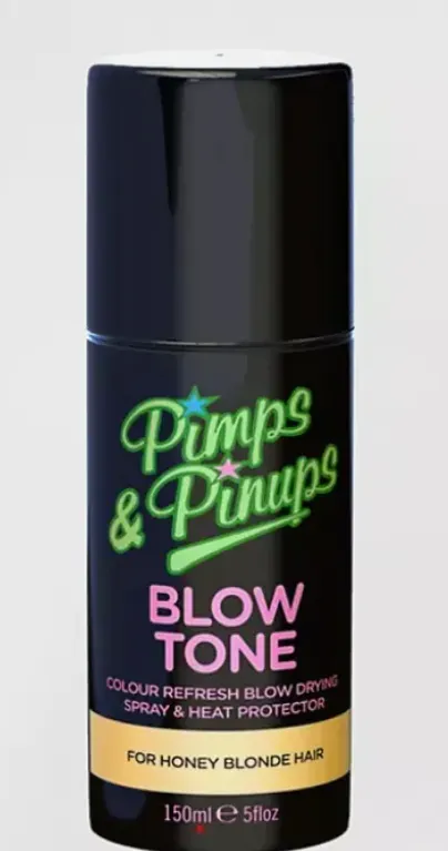 200 X Pimps & Pinups Exclusive Blow Tone Colour Refresh Spray 150ml For Honey Blonde