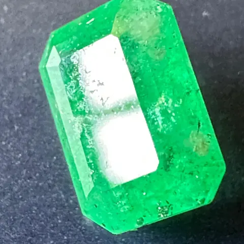 Natural Beryl Pear Emerald  1.12 Carat | Octagon Emerald, Intense Green