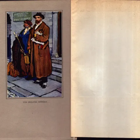 “The Greater Official” Antique 109 Years Old Jack B Yeats Colour Book Plate