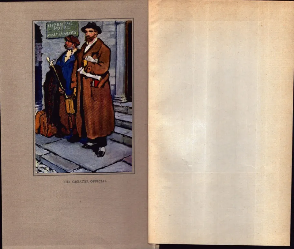 “The Greater Official” Antique 109 Years Old Jack B Yeats Colour Book Plate