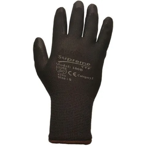 100 x Dalapro Dexterity Black Gloves Size Large