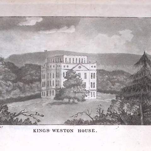 King Weston House 224 Years-Old Historic and Picturesque Clifton Bristol Print-12.