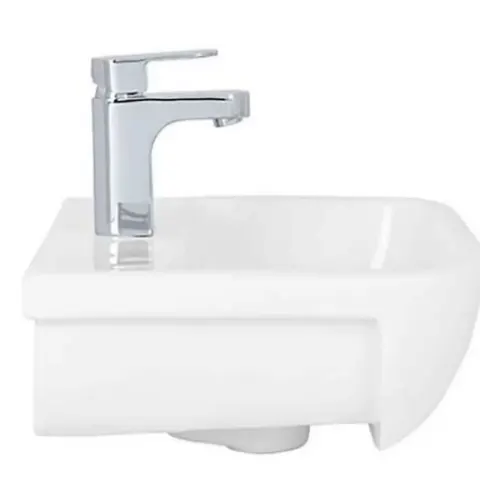New Boxed Cedar 520mmm White Semi Recessed Basin with 1 Tap Hole RRP £96 No VAT