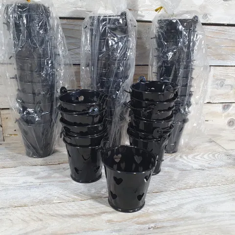 Pack of 48 Mint Decorative Pales with heart cut-out decoration. Approx 52mm high.   Rrp £144