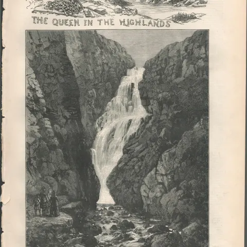 Queen Victoria In The Highlands 1880 Antique Supplement