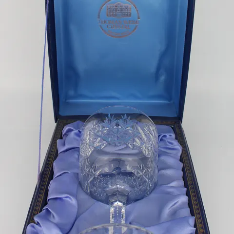 Vintage Thomas Webb Crystal Cut Glass Goblet