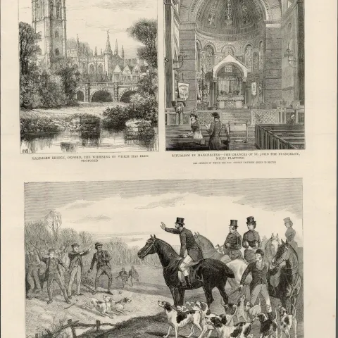Stopping The Kildare Hounds Knockacree Ireland 1881 Antique Print.