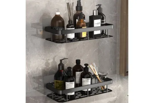 5 X Shower Shelf No Drilling Total RRP £102.90