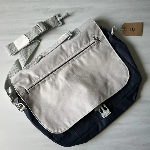 Dark Blue and Grey Laptop Bag