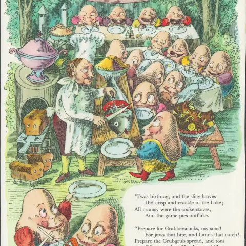 Double Sided Guinness Illustration Page 1959 Alice In Wonderland 4A Genuine Double Sided