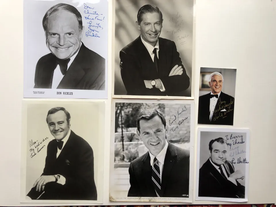Red Skelton, Milton Berle, Leslie Neilson, Tony Randall, Jack Lemmon & more signatures