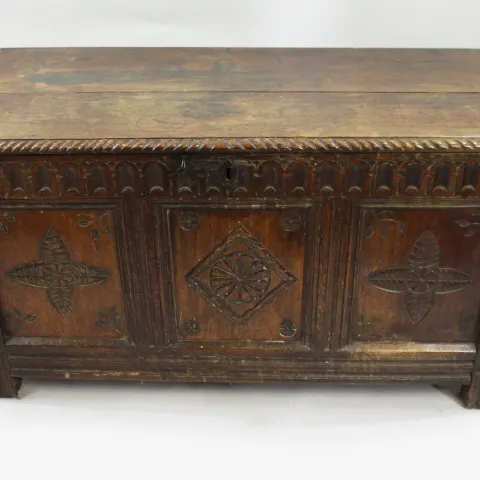 Antique 17th c. English Oak Coffer