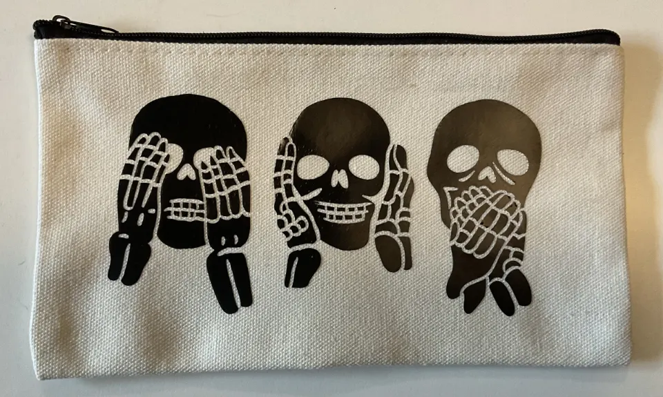 New Skull Design Make up / wash bag