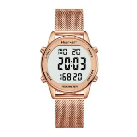 Pedometer Watch Bronze Strap RRP £36.99 L10a