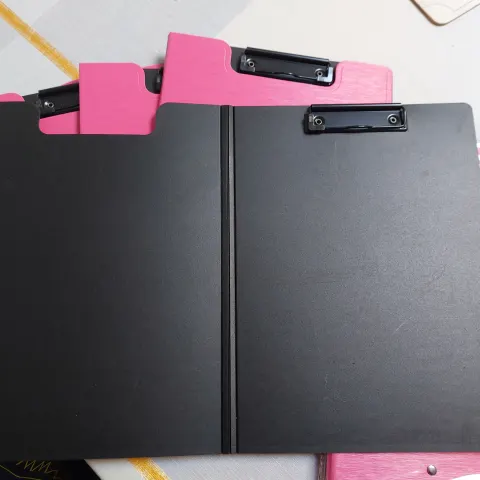 Clipboards pink folding x 6