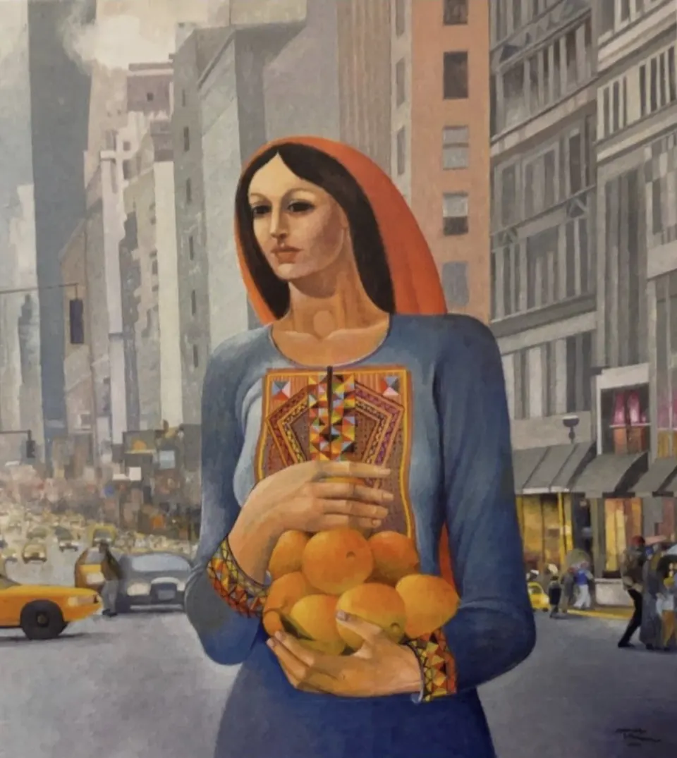 THE WALLED OFF HOTEL GALLERY- SLIMAN MANSOUR- THE IMMIGRANT, 2017