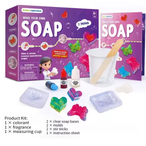 Children’s Magic Science Experiment Kit – DIY Handmade Soap STEAM Educational Toy Gift For Kids