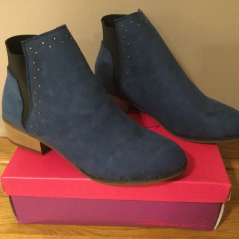 Dolcis “Wendy” Ankle Boots, Size 7, Blue - NEW RRP £45.00
