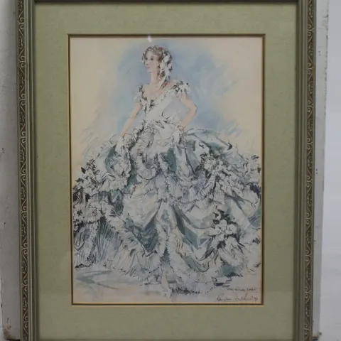 "The Royal Debut" Coalport Print Frame