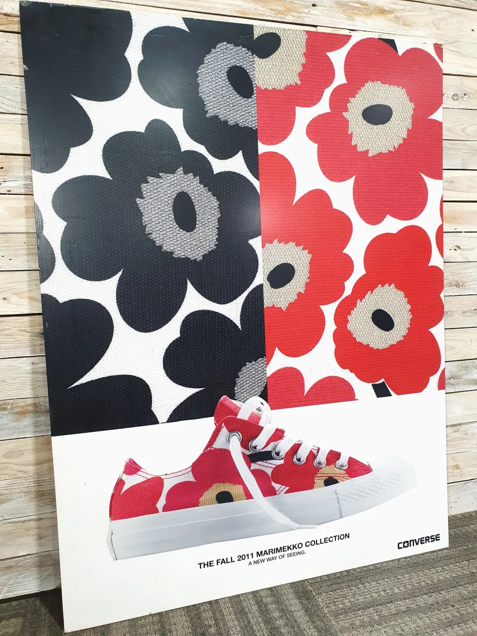 Original Converse Tour Poster from 2011. 'The Fall', The Marimekko Collection. 122cm  x 92cm