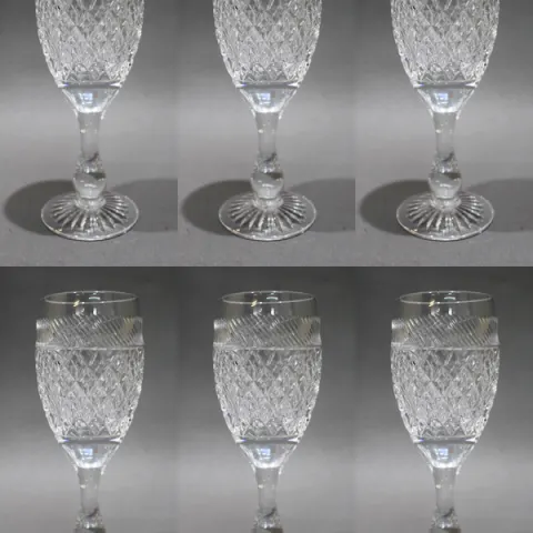 Set of 6 Tudor Crystal
