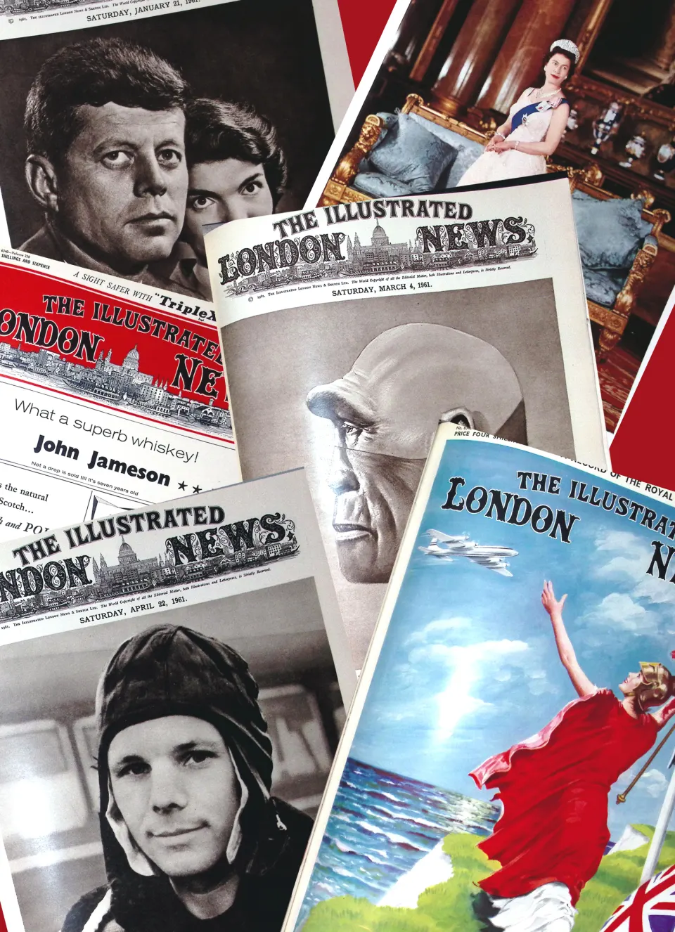 Illustrated London News Removeable Issues 1961 Jan-May Official Folder.