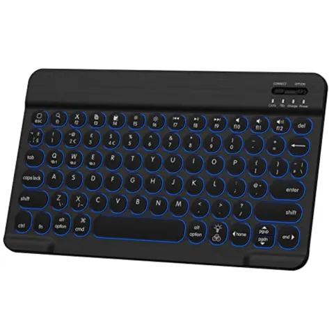 Bluetooth Keyboard,7-Color Backlit Multi-Device L4a
