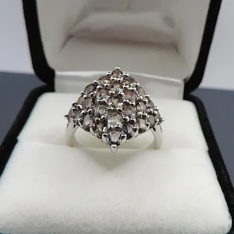Sterling Silver Paraiba Tourmaline Ring New With Gift Pouch