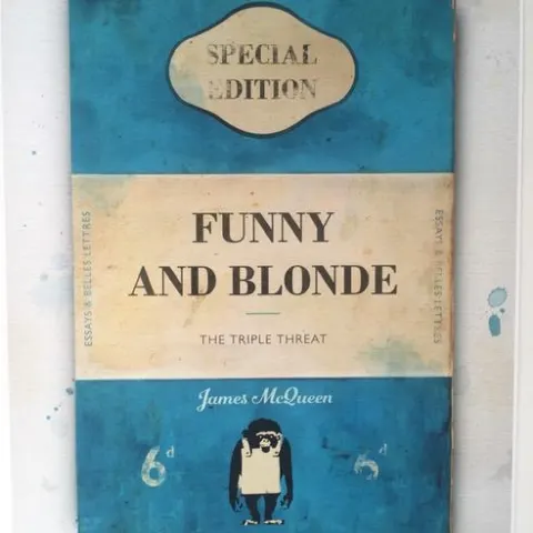 James McQueen (b 1977) Penguin Classics ‘Funny and Blonde – A Tripple Threat’, Clay print, 2024