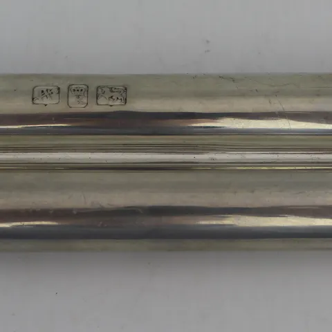 Vintage Silver Plated Cigar Hip Flask