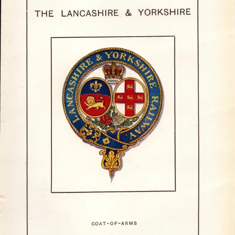 Lancashire & Yorkshire Railway Crest & Coat of Arms Antique Book Plate.