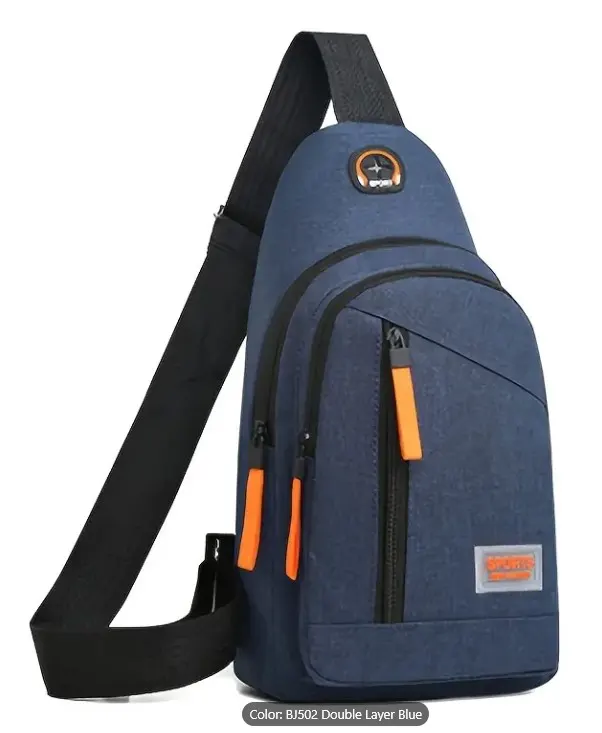 Blue Waterproof Shoulder Crossbody Bag L15a