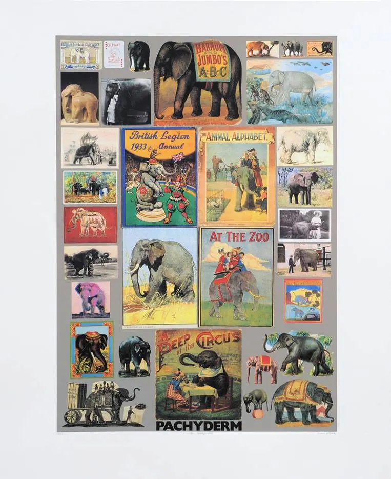 Sir Peter Blake RA Beatles Fame Original 1991 Set P Is For Elephant Free Post Worldwide