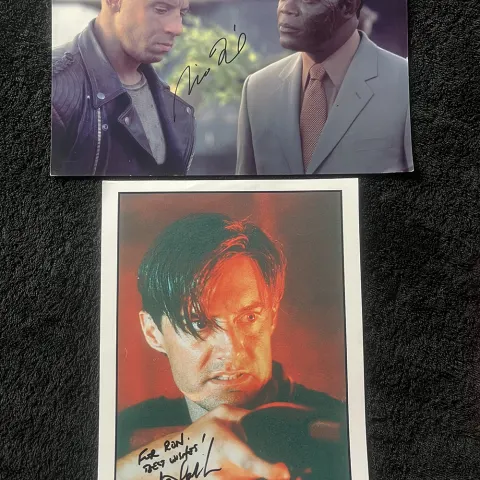 Vin Deisel & Kyle Maclachlan Signed