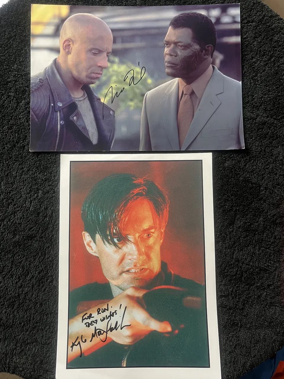 Vin Deisel & Kyle Maclachlan Signed