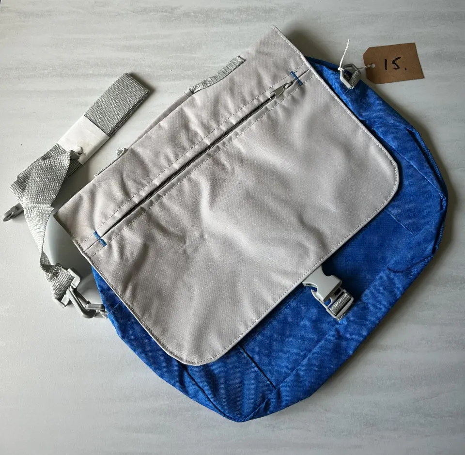 Blue and Grey Laptop Bag