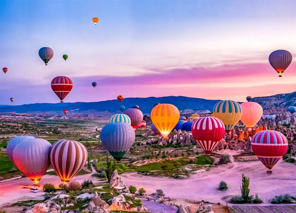 5 x Hot Air Balloon Jigsaw Puzzles