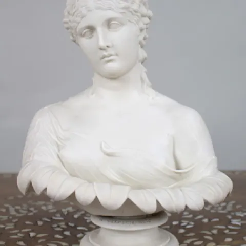 Victorian Parian Ware Bust of Clytie Sculpted by C. Delpech