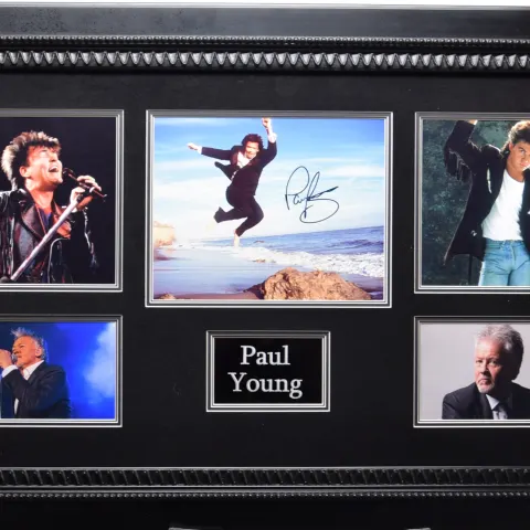 PAUL YOUNG original signature presentation