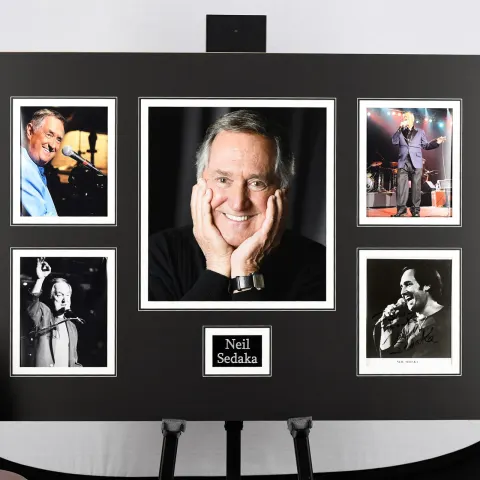 Neil Sedaka Signed Photo Presentation
