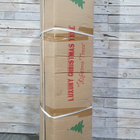 8ft Green with White Christmas Tree, by Lifetime Trees Rrp £159.99