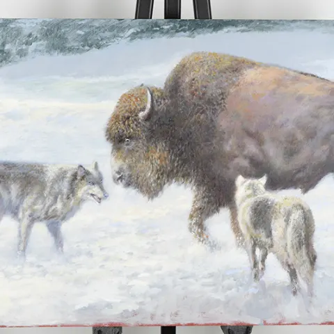 Original Painting By The Late English Artist Joel Kirk.