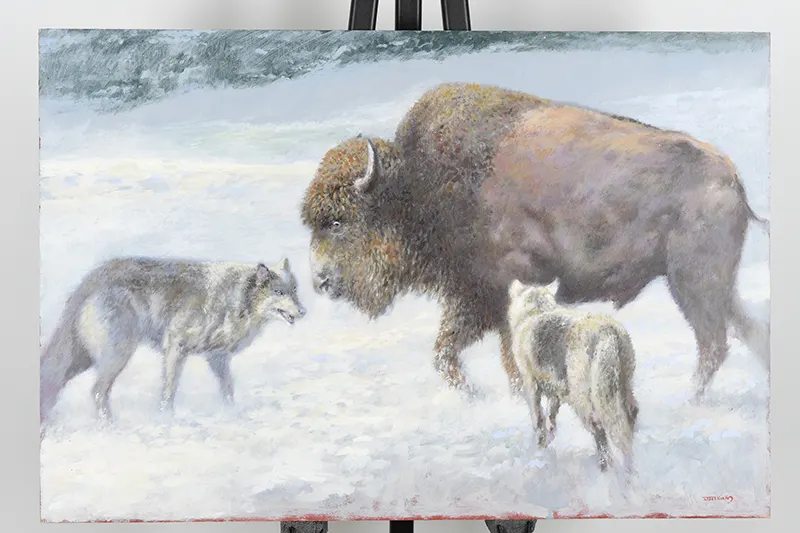 Original Painting By The Late English Artist Joel Kirk.
