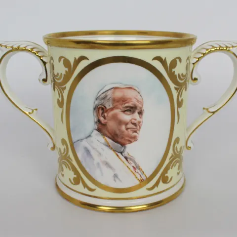 Royal Worcester Two Handled Pope John Paul Loving Cup
