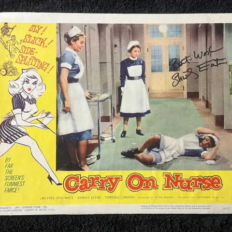 Shirley Eaton Signed Cinema Lobby Card