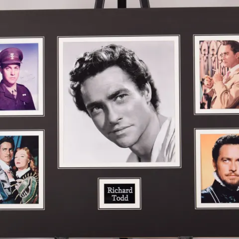 RICHARD TODD original signed presentation